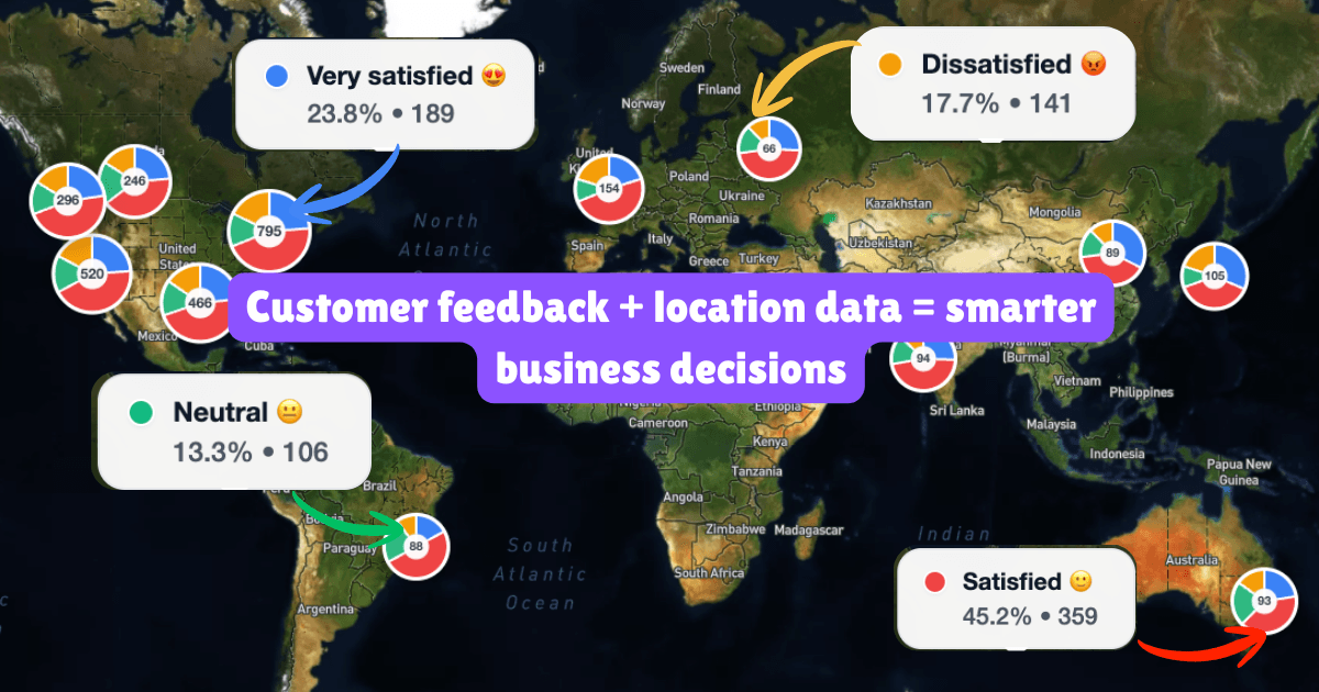 Geographic Customer Feedback Dashboard